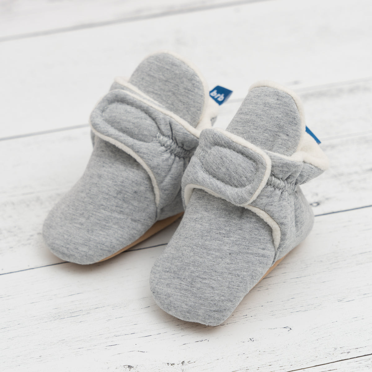 Grey Baby Booties