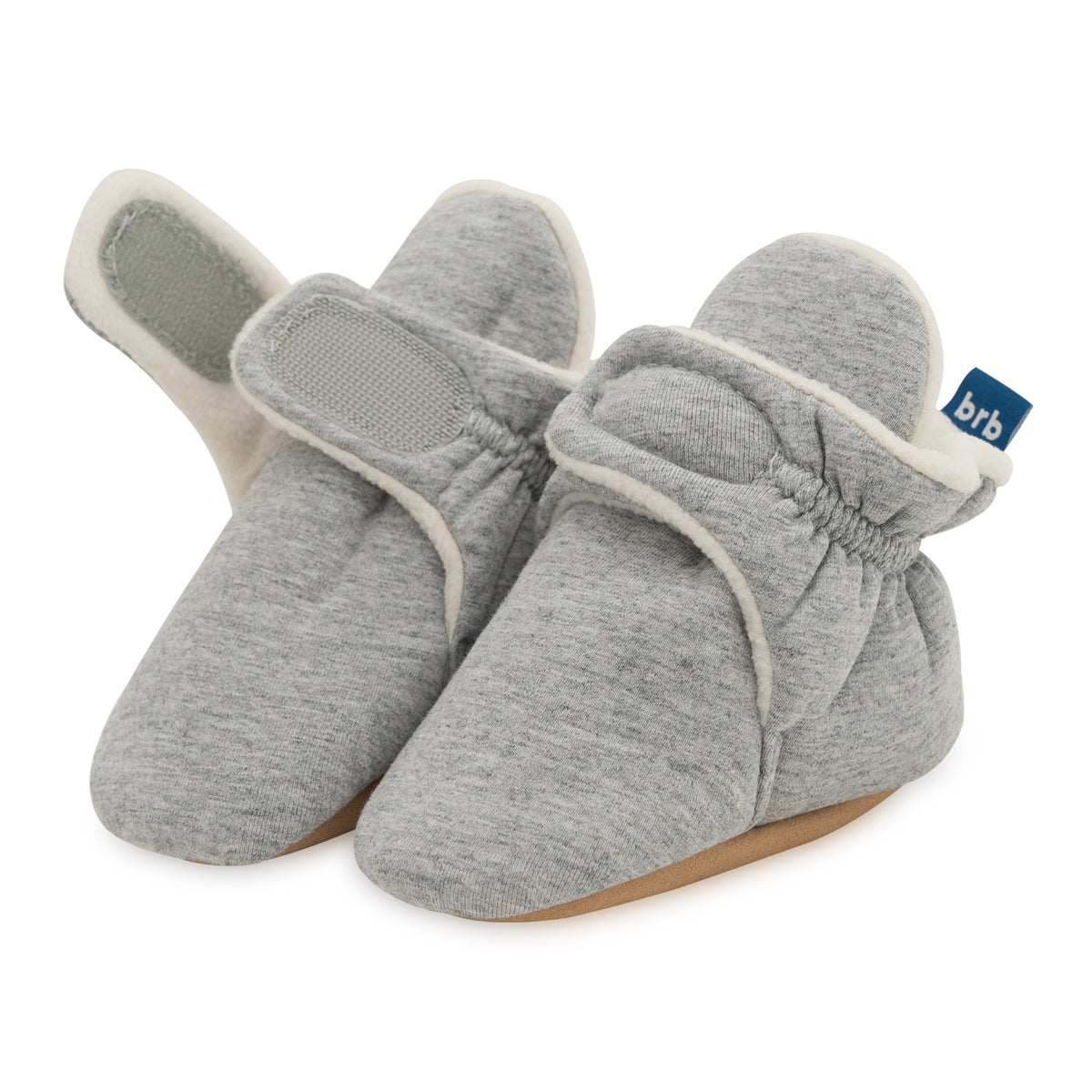 Grey Baby Booties
