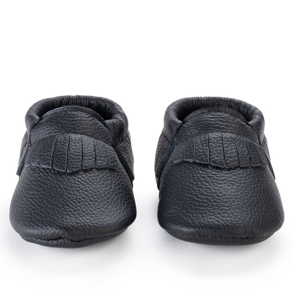 Black Baby Moccasins BirdRock Baby