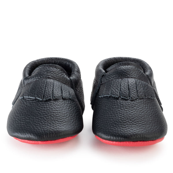 Red Bottom Baby Moccasin Shoes Red Bottom Louboutin Style Red 