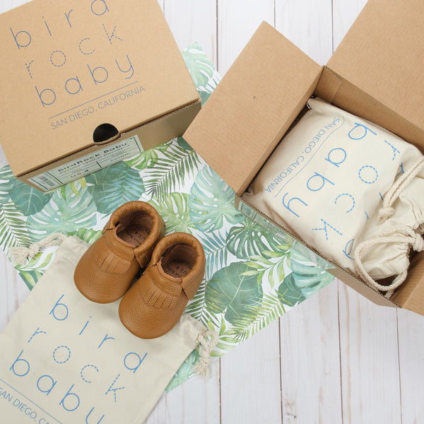 Brown Baby Moccasins BirdRock Baby