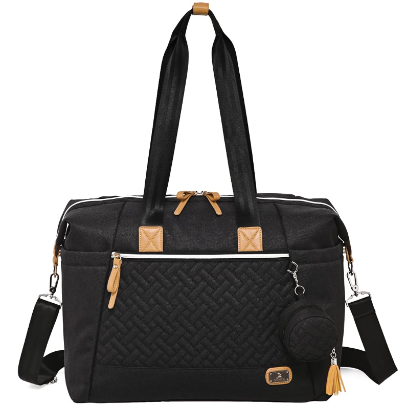 Sac à Langer Convertible LORADI - Sac à Dos 14 Poches Grand Ouverture, Résistant à L'Eau Avec Attache Poussette - Idéal Pour Mamans Actives