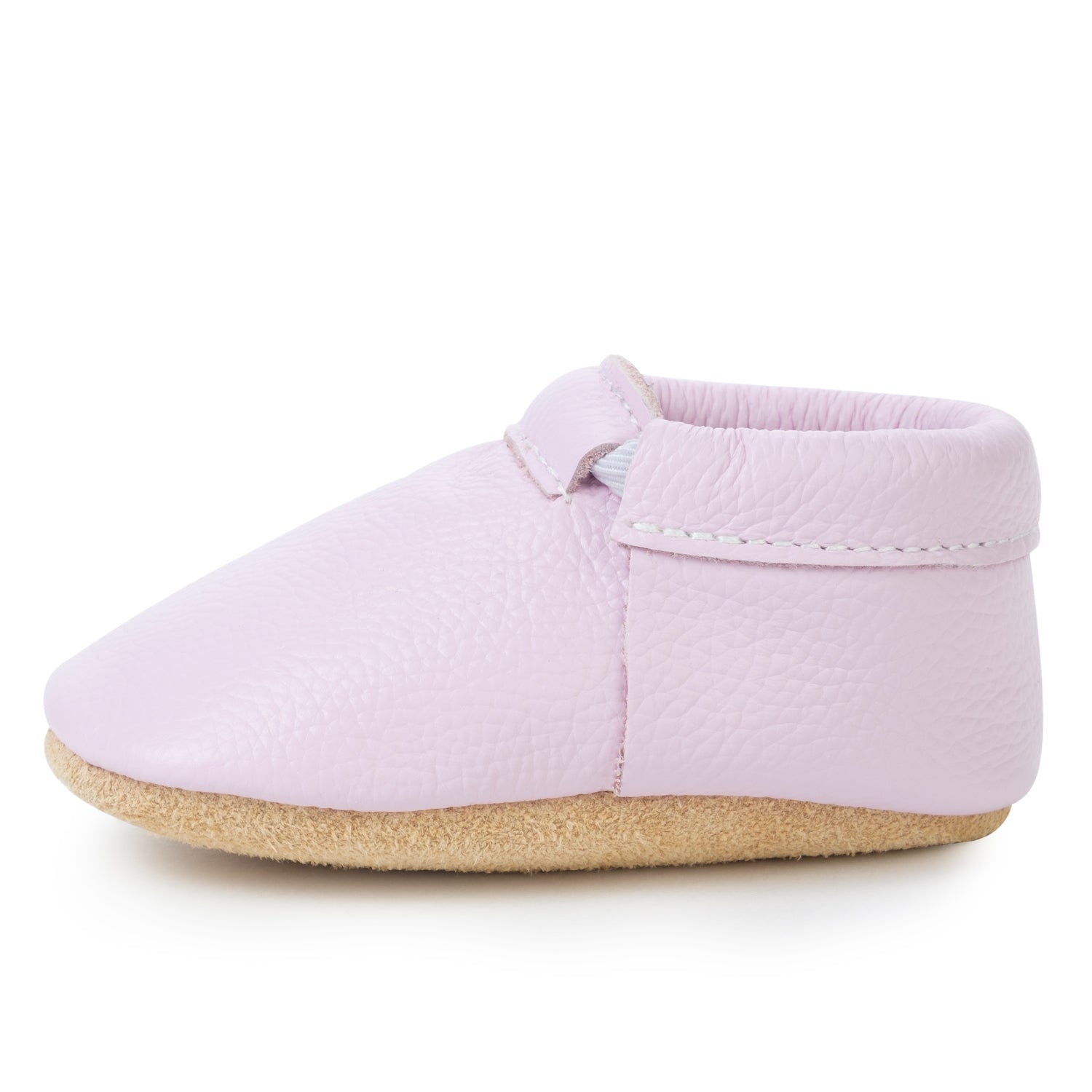 Lilac Fringeless Moccasins