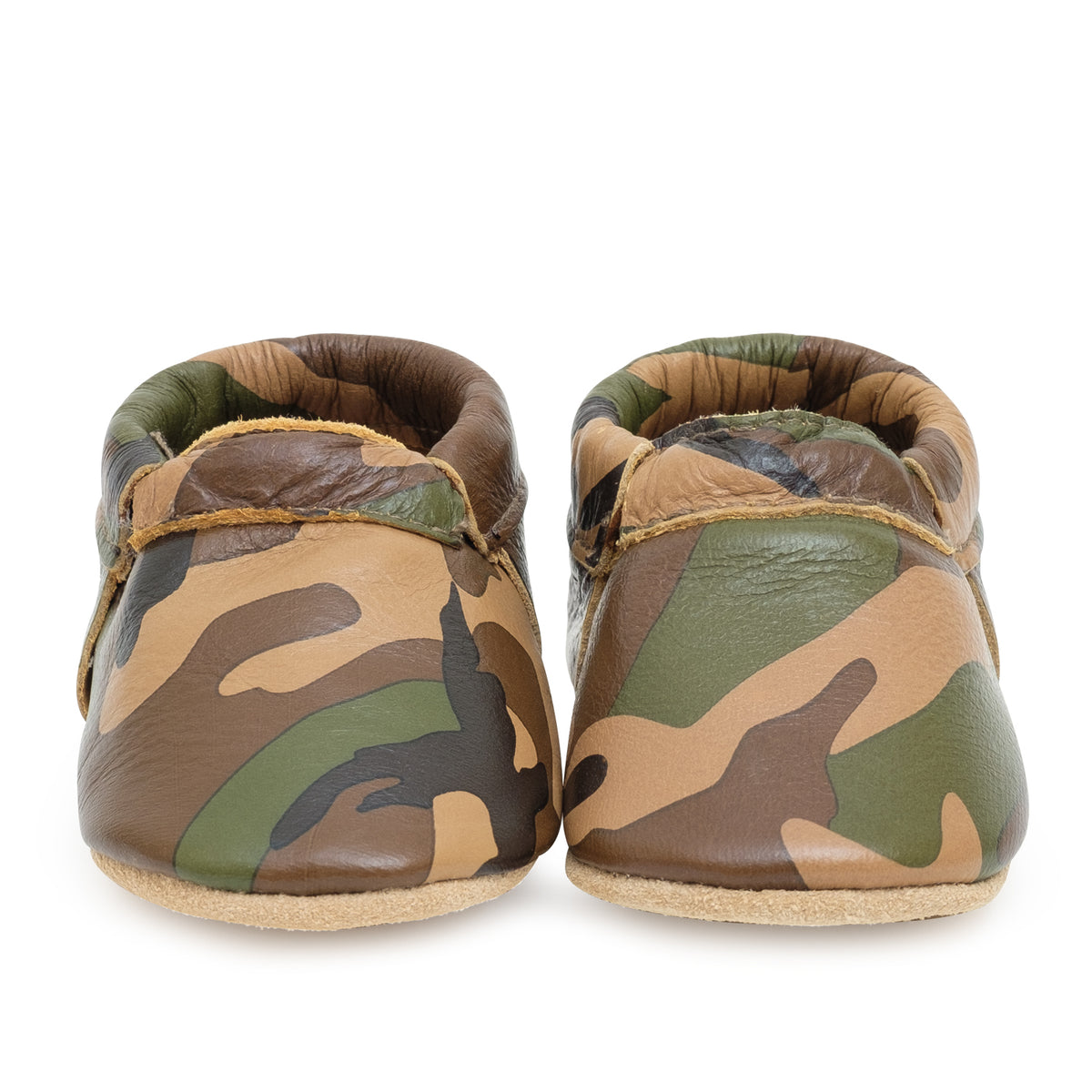 Camo Fringeless Moccasins