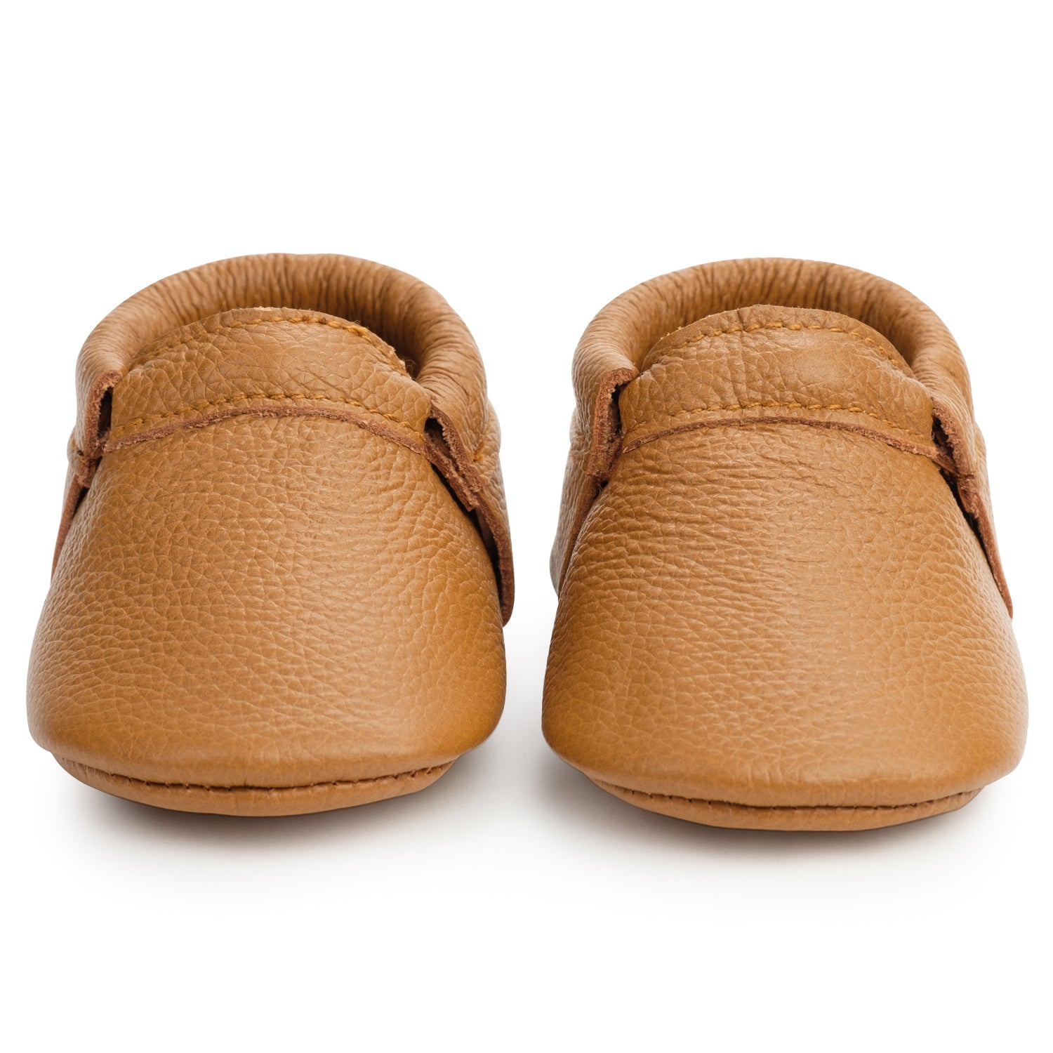 Hard Sole Fringeless Moccasins