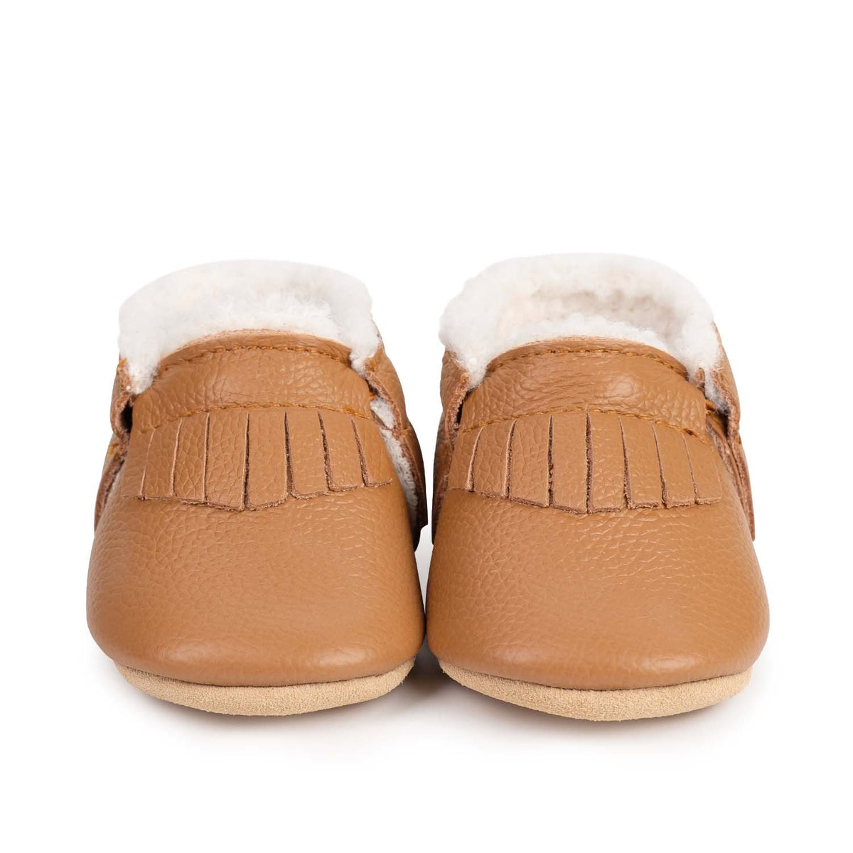 Classic Brown Sherpa Moccasins