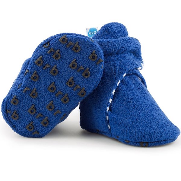 Anchor Blue Baby Booties