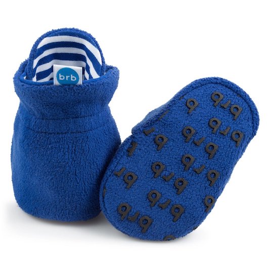 Anchor Blue Baby Booties